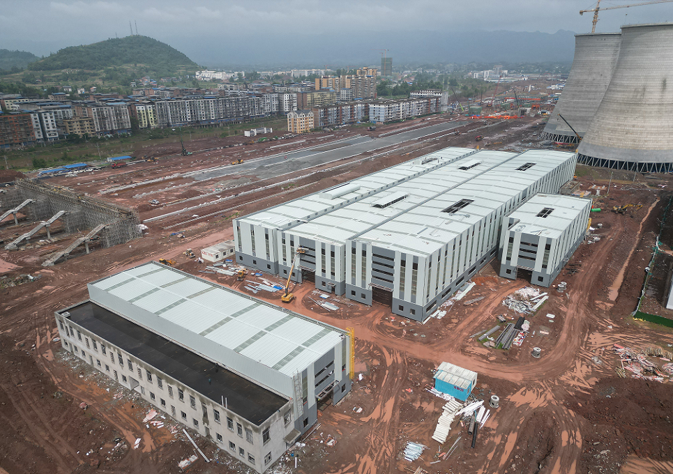 Progetto di struttura in acciaio per magazzino e officina di riparazione macchinari Ⅱ